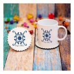 KC03-1729 Kişiye Özel Çini Desenli Hediye Kupa Bardak