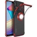 Teleplus Huawei Y7 2019 Lazer Yüzüklü Kırmızı Silikon Kılıf